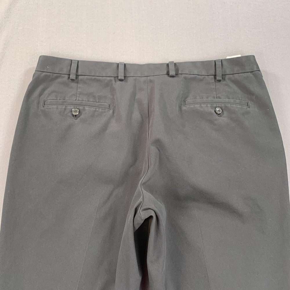 Brooks Brothers Pants Mens 40x30 (38x30) Black Advantage Chino Clark Flat Front - Picture 16 of 16